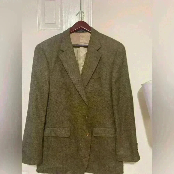Ralph Lauren menswear herringbone tweed wool sports jacket size 42L - Picture 2 of 16